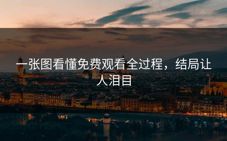 一张图看懂免费观看全过程，结局让人泪目